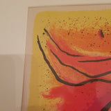 Mid Century Modern Abstract Color Lithograph Limited Edition