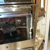 GE Profile 30"  Double Wall Oven Model #:PT9550SFSS FOR PARTS SHATTERED!!!