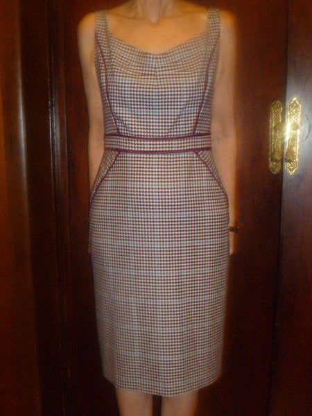 Purple Plaid Cynthia Steffe Dress Size 2 - Diamonds Sapphires Rubies Emeralds