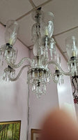 Antique 19TH CENTURY OPALINE CHANDELIER