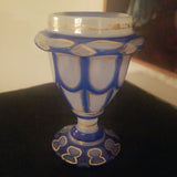 Antique Bohemian Moser Glass Overlay Vase #91508