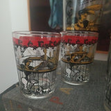 Mid century Modern Barware Cocktail Shaker with Glasses