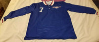 Steve Zungul New York Arrows Long Sleeve Soccer Jersey, Size Medium - Diamonds Sapphires Rubies Emeralds