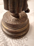 LaLouette Statue Possibly Bronze 12"x 4" Base 7 lbs 2 Ounces