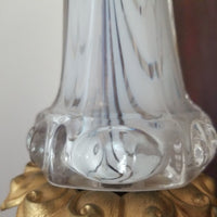 Antique Louis XV Bronze Murano Lamp