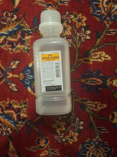 0.9% Sodium Chloride Irrigation, USP 500 mL Aqualite System RL-7282 UNSEALED!!!!