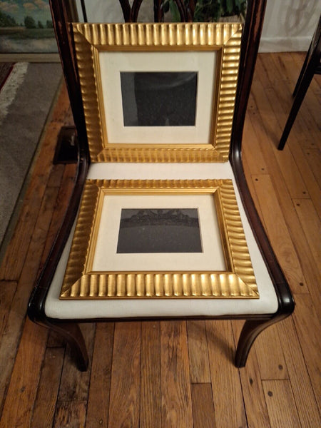 Pair Of Vintage Gilt Gold Leaf Picture Frames  13.5" X 11.5" #9708