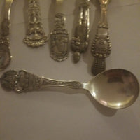 Set Of 14 Sterling Silver Assorted Antique Scandinavian Spoons