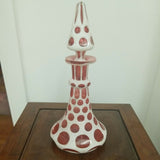 A 19th Century Moser Overlay Large Bohemian Perfume Bottle