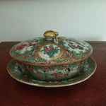 Antique Chinese Porcelain 200 years Old Rose Mandarin