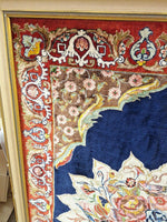 Hand Knotted Framed 100% Silk Oriental Rug 29" X 46"