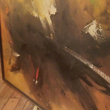 Vintage Abstract Painting Mid century Modern Expressionist