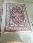 1970's All Wool Hand Knotted Oriental Rug 3' X 5' Very Fine Knots