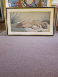 Mid Century Modern Vintage Pin Up Art Nude Painting #912008