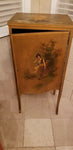 Wooden Cabinet with Hand Painted Gypsy Girl - Diamonds Sapphires Rubies Emeralds