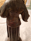 LaLouette Statue Possibly Bronze 12"x 4" Base 7 lbs 2 Ounces