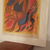 Mid Century Modern Abstract Color Lithograph Limited Edition