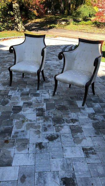 Pair Of White Arm Chairs