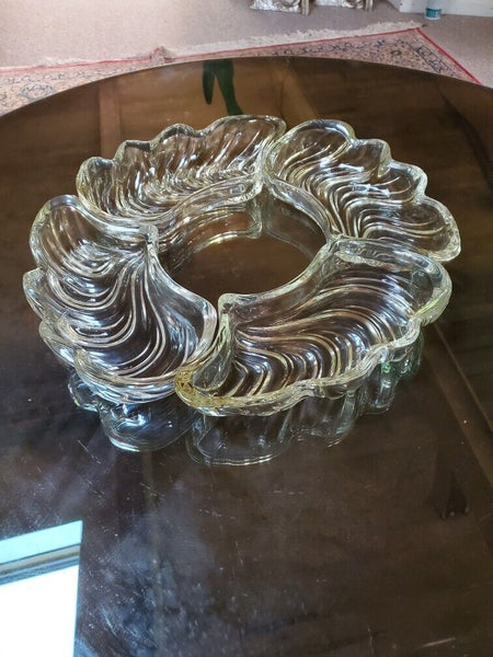 Mid century modern vintage Baccarat surrounding crystal