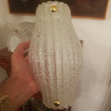 Mid Century Modern Style Deco Crystal Pair of Sconces