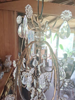 Antique French Bagues Rock Crystal Chandelier