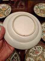 Antique Chinese Porcelain Collection Of Eight 200 Years Old Plates