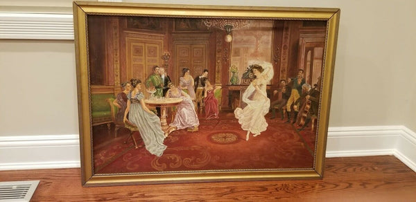 Painting of Dancing Scene - Diamonds Sapphires Rubies Emeralds