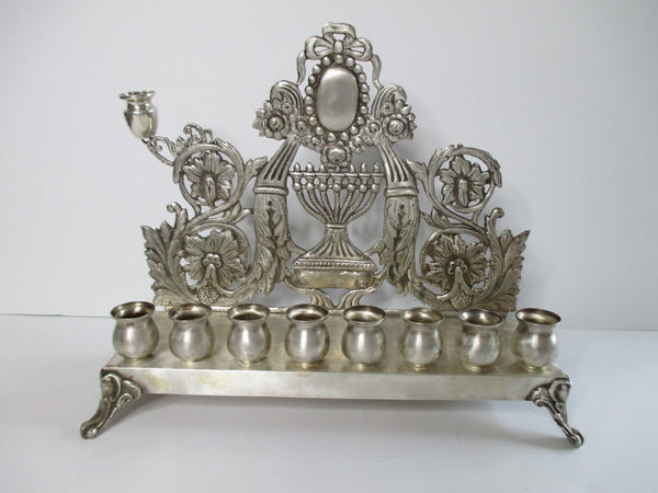 Esco Sterling Silver Chanukah Menorah