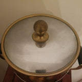 Mid Century Modern Chrome and Gold Barware Icebucket Original Liner