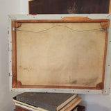 Vintage Oil Drip 60 Years old Painting