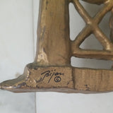 Mid century Modern Designer Bijan Wall Sculpture Bridge