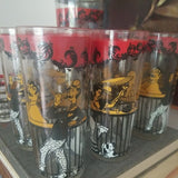 Mid century Modern Barware Cocktail Shaker with Glasses