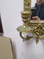 Antique Brass Mirror Hand Made