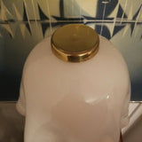 Mid century Modern Designer Venetian Handkerchief Lamp Pink