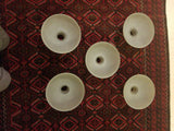 Set Of 5 Vintage Glass Bobeches Chandelier Shade