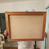 Mid Century Modern Abstract Frank Stella Style Painting