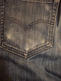 Levis 502 Jeans Blue 32 X 30 RIGHT BACK POCKET DAMAGED BY CELL PHONE!