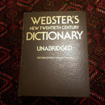 Websters New Twentieth Century Dictionary Unabridged Second Edition Deluxe Color