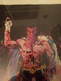 Original 1980's LeRoy Neiman Mike Tyson Lithograph Pencil Signed - Diamonds Sapphires Rubies Emeralds