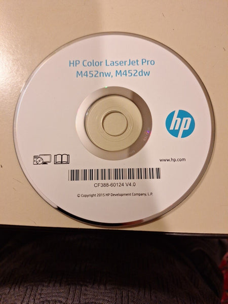 HP Color LaserJet Pro M452nw, M452dw Installation CD CF388-60124 V4.0