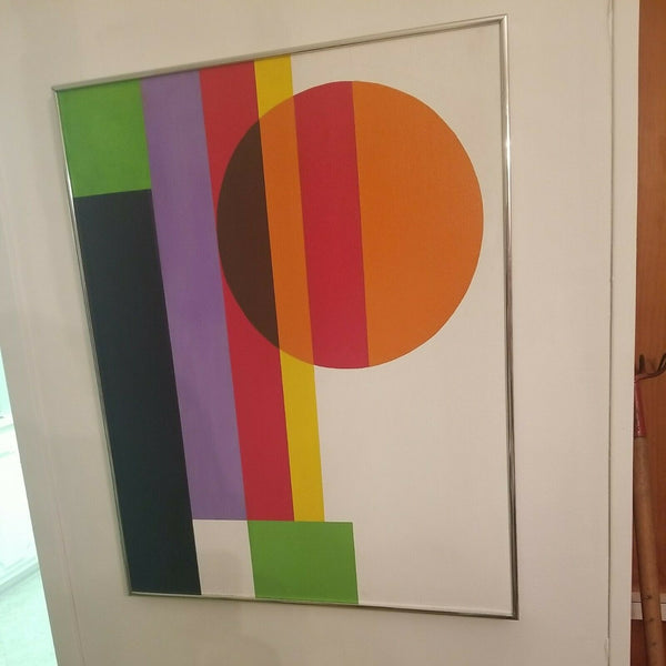 Mid century Modern Abstract painting Colors