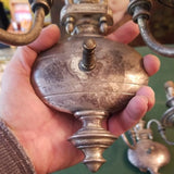 Pair Of Antique Silvered European Sconces