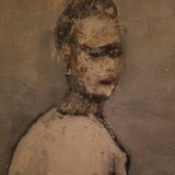 Mid Century Modern Museum Quality Painting 2 Acrobats