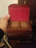 Vintage Leather Collection of 4 Jewelry Boxes Embossed