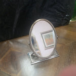 Antique Middle Eastern Sterling Silver Carved Mirror BROKEN! 90 years old