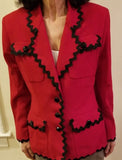 Bergdorf Goodman on the Plaza New York women's blazer Size 8 Made in USA - Diamonds Sapphires Rubies Emeralds