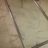 Mid Century Modern Milo Baughman ATTRIBUTED Chrome and Glass Console table