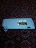 DEFECTIVE! LEFT DRIVERS SIDE GRAY ORIGINAL SUN VISOR TOYOTA HIGHLANDER 2008-2013