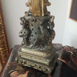 Antique Chinese Carved Lamp