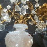 Pair Of Designer Rock crystal Sconces